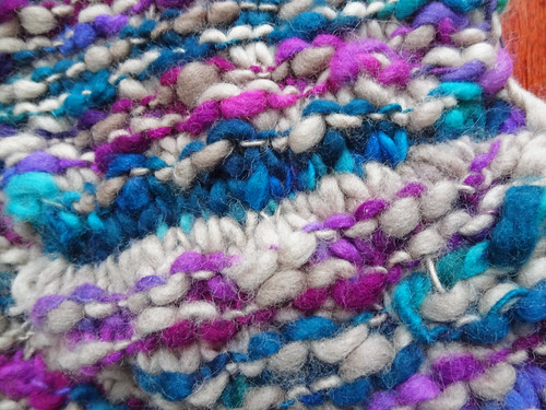 Colinette Cowl 06 - The wrong side of the three needle bind off.