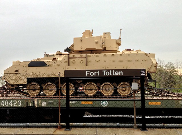 Bradley Fighting Vehicle at Ft. Totten Metro