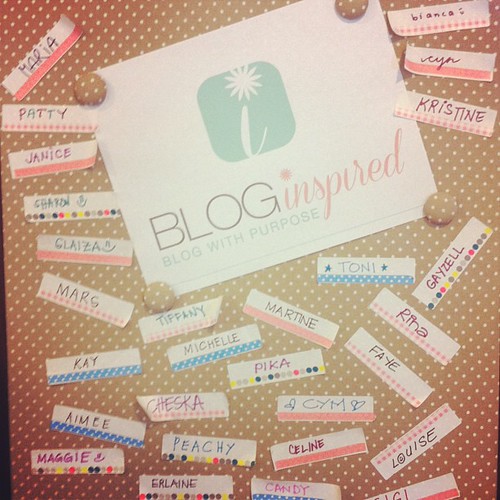 Spot your name! :) #bloginspired