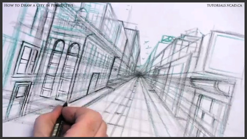 learn how to draw city buildings in perspective 022