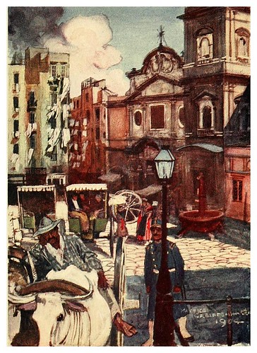 015-Iglesia de Carmine en Napoles-Naples  past and present-1905-Maurice Grieffenhagen