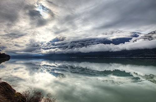 Clouds Over Lillooet Lake