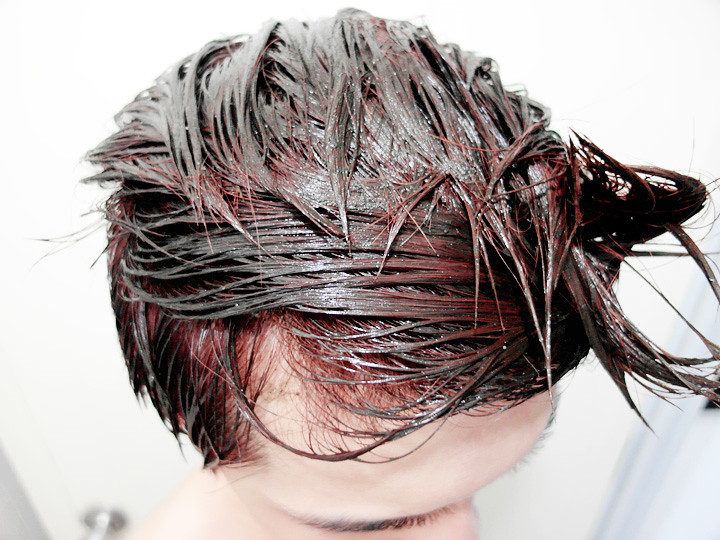 typicalben with henna hair dye closeup