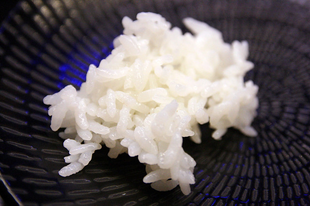 Mikuni only seasons its sushi rice with salt and vinegar; there's no sugar