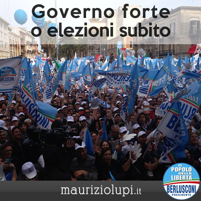 150.000 persone per Berlusconi a Bari