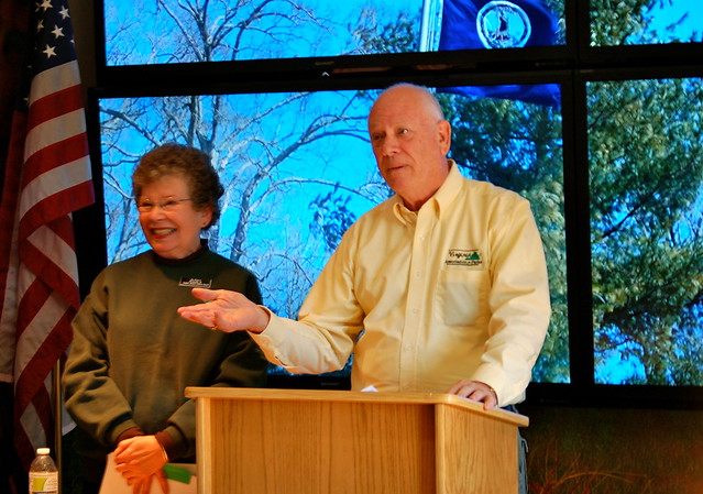 VAFP President Johnny Finch and Friends of Lake Anna State Park Jo Finch talk about the importance of the visitor center renovation