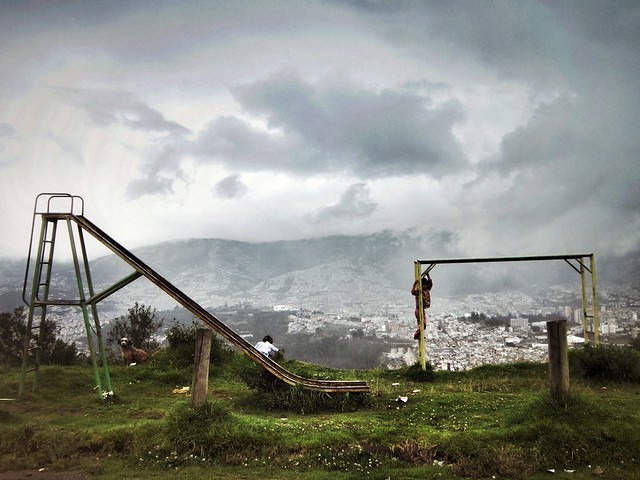 Playground overlooking Quito