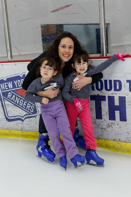Mommy and Girls on Ice