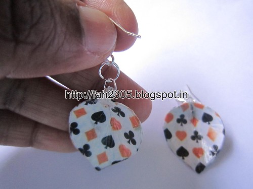Handmade Jewelry - Paper Leaves Earrings (5) by fah2305