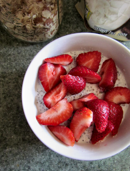 Topped with Strawberries