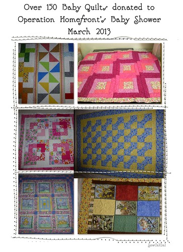 Baby Quilts for Operation Homefront Baby Shower SewCalGal