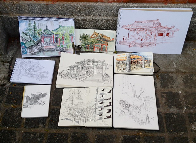 39th Sketchcrawl: Wong Tai Sin Temple, Hong Kong Results