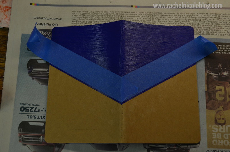 DIY Painted Geometric Moleskine Notebook