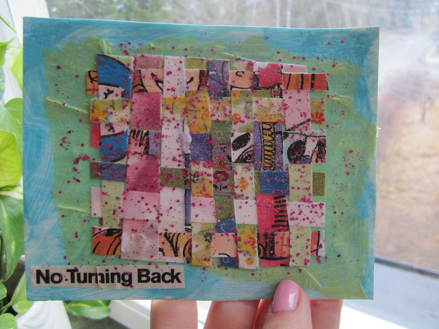 No turning back - postcard sent to iHanna, in the Postcard Swap hosted by @ihanna #diypostcardswap