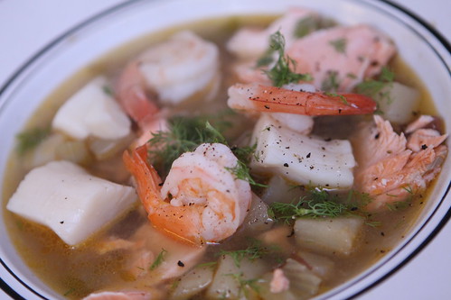 Seafood Soup with Dill