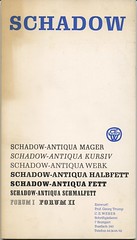Schadow type specimen booklet