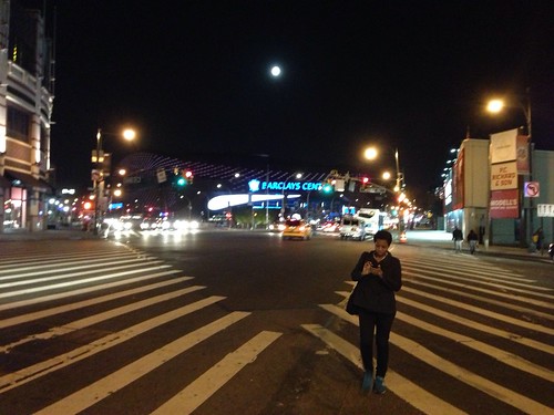Full moon over Brooklyn