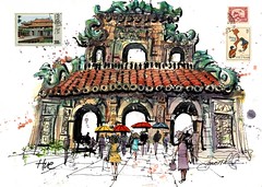 Temple gate Hue Vietnam