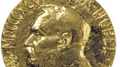 Nobel prize medal closeup