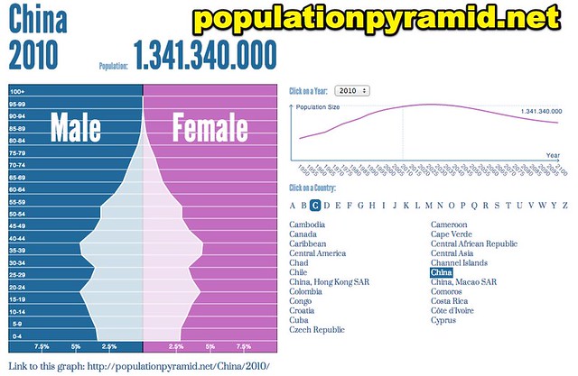 Population Pyramid of China 2010