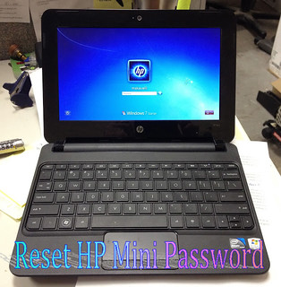 reset hp mini password