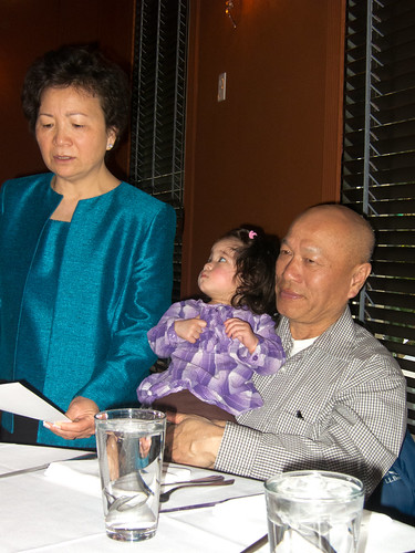 Scarlett and Grandparents at Uncle Yu's