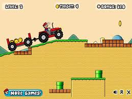 Mario na traktorze