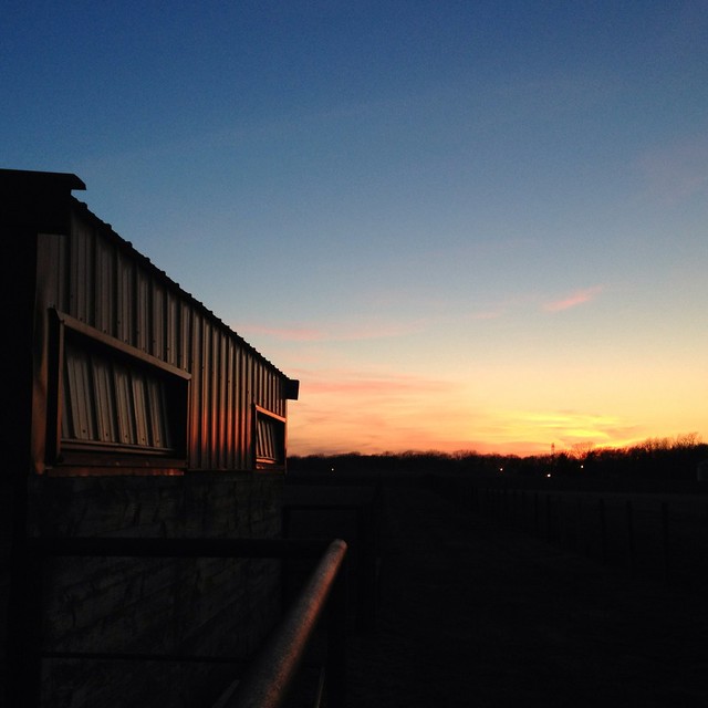 Sunset At the Barn