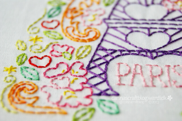 Paris Spring embroidery pattern