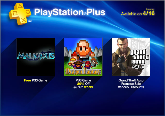 PlayStation Plus Update 4-16-2013