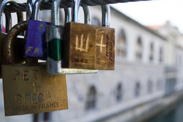 Locks of Love @ Butchers' Bridge | Ljubljana, Slovenia | packmeto.com