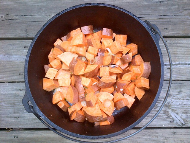 Ready to cook! Sweet potatoes are one of those wonder foods that pack a big nutritional punch. They are high in fiber and vitamins A, C and B6 and even contain some decent protein.