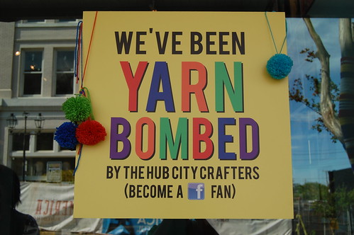 Front St Yarn Bomb - Spring Art Walk 4/13/13
