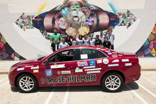 Rose-Hulman Institute of Technology uses Siemens PLM software in the design of their electric EcoCAR2 vehicle.