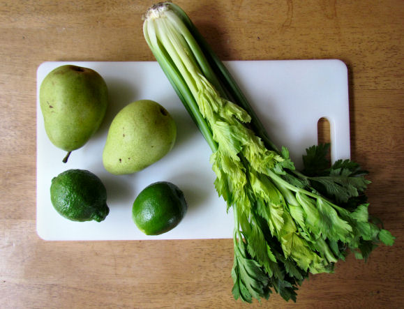 Celery Lime Pear for Juice