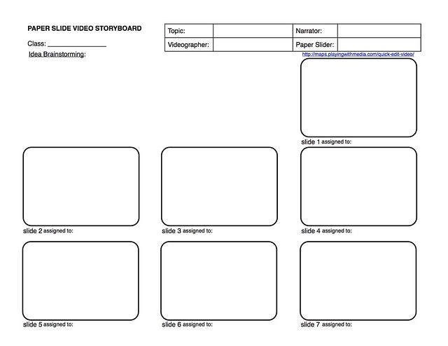 Paper-Slide Video Rubric and Planning Guide 2 of 3