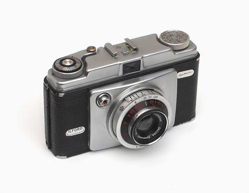 MACCHINA fotografica > ILFORD SPORTSMAN 1 35 mm-con Custodia 3.5/45 mm Vario dakora Lens 