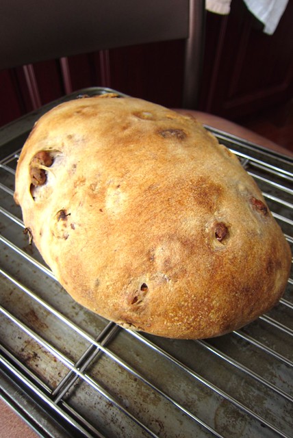 201304 walnut raisin cranberries bread with premiere moisson white flour