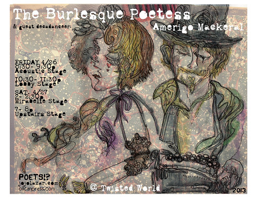 the burlesque poetess & guest decadanceer: amerigo mackeral by mindbum