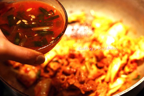 韓式辣泡菜豆腐豬肉湯 Pork Kimchi JjiGae  7