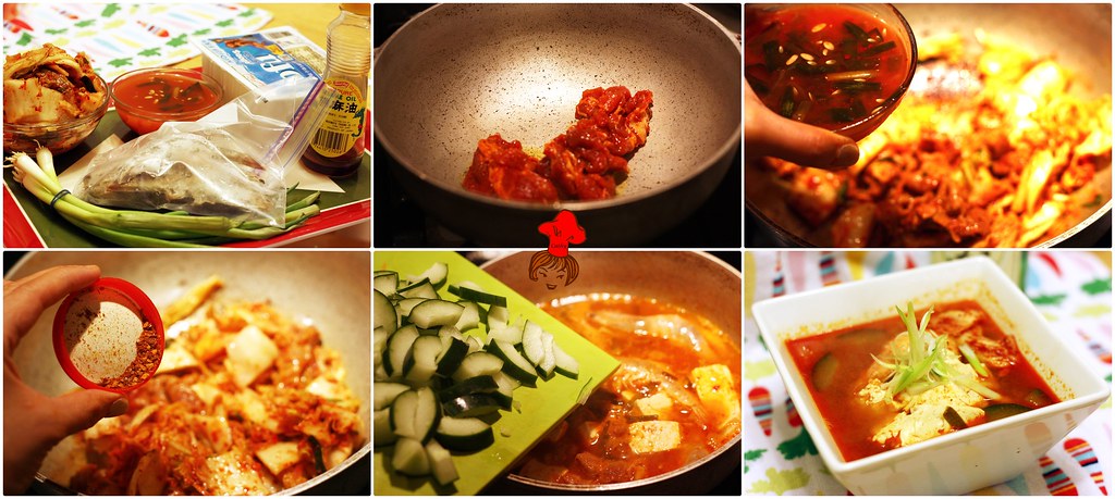 韓式辣泡菜豆腐豬肉湯 Pork Kimchi JjiGae 10