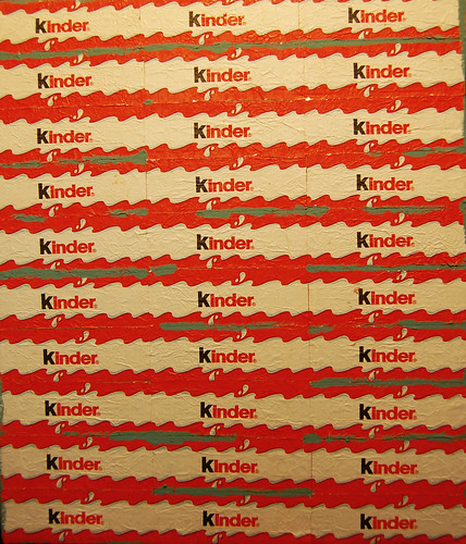 Kinder Chocolate Wrappers. Mixed Media Collage. (May 14 2013)