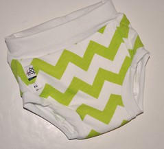  Bumstoppers TrainingBums Size 2t Lime Chevron
