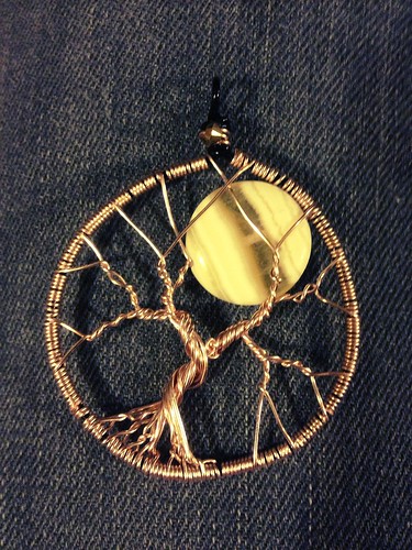 Soapstone and copper wire tree of life
