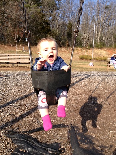 First trip to the swings!