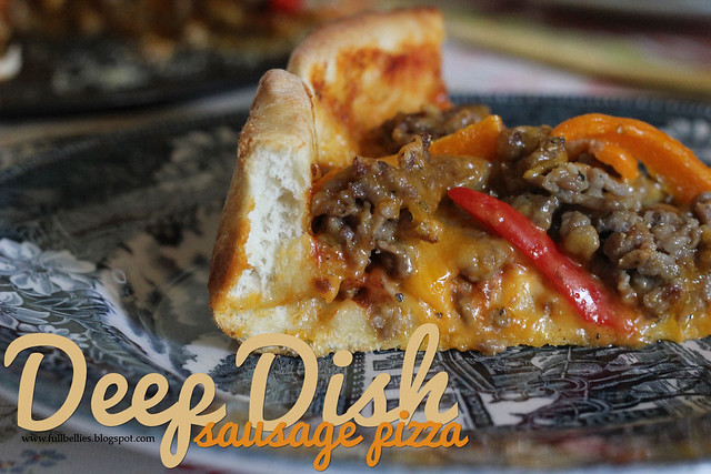 Deep Dish Sausage Pizza