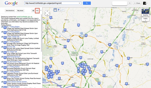 KML in Google maps