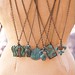 Verdigris Vintage Style Charm Necklaces