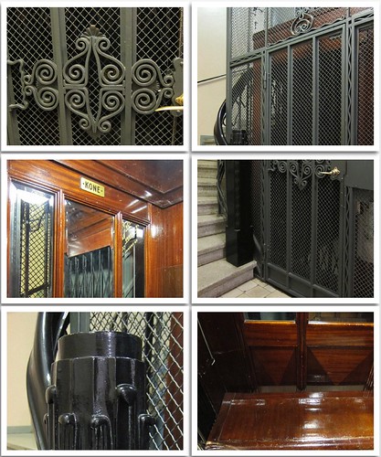 art nouveau elevator of a museum by Anna Amnell