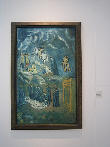 IMG_8921 - L'enterrement de Casagemas, 1901, Pablo Picasso, Musée d'Art Moderne de la Ville de Paris, 2008